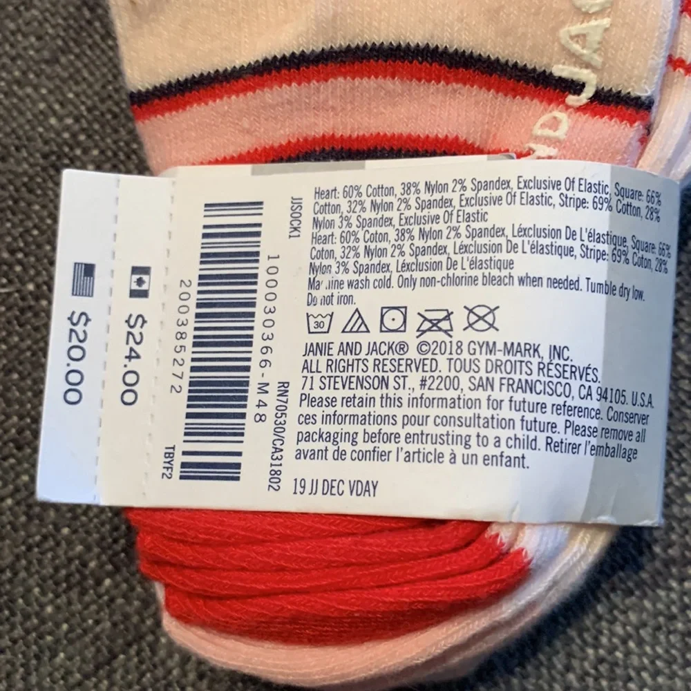 Janie and Jack Baby Girl Socks 3 Pack